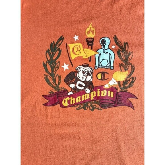 Champion Collegiate Mascot T-Shirt Men's Size XL Orange Graphic - Picture 2 of 9